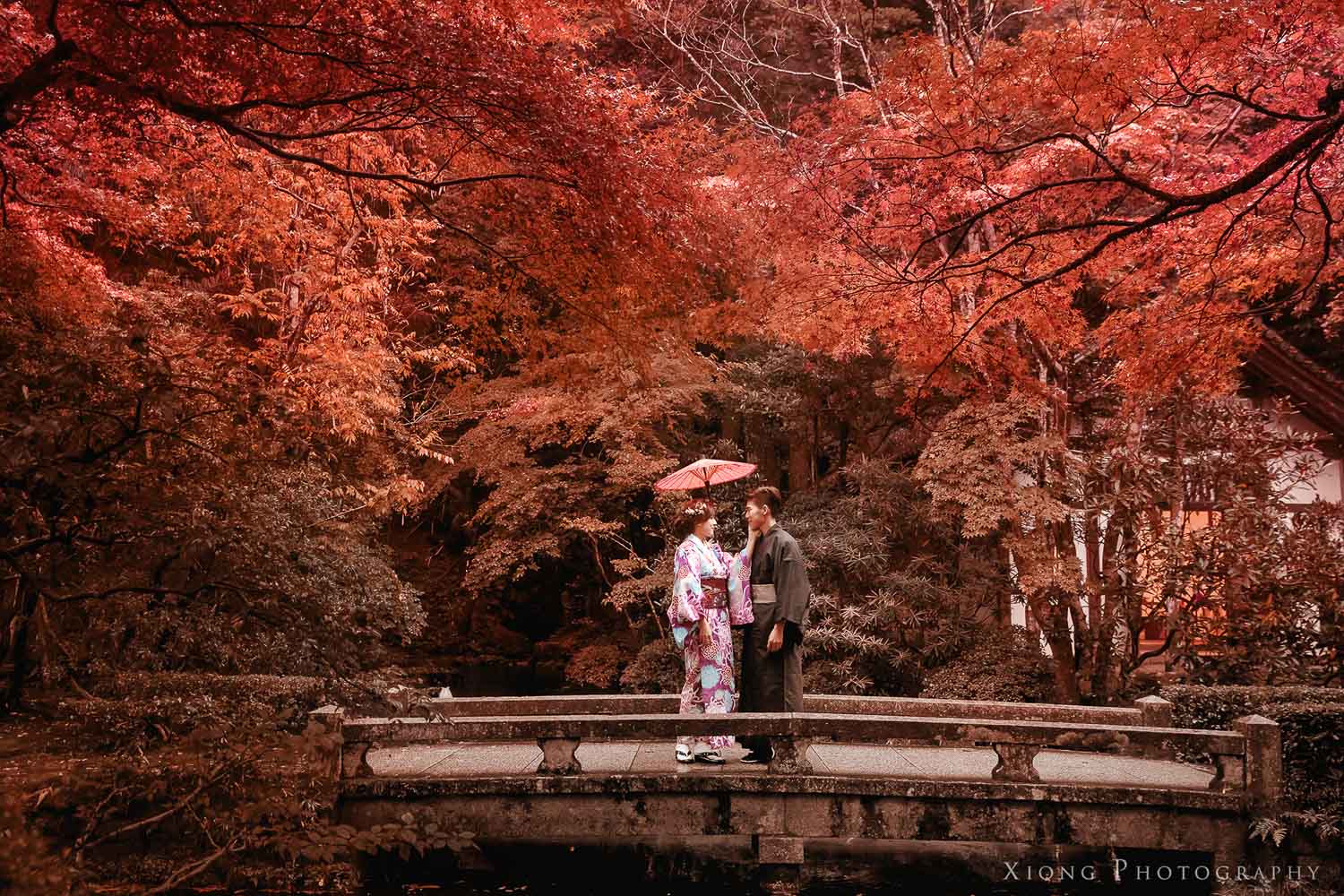 日本婚紗紅葉